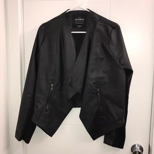 Black leather jacket